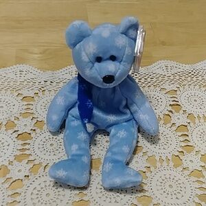 Ty Beanie Baby 1999 Holiday Teddy, collectible plush bear